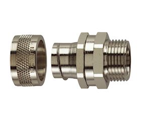 FSU S - Steel Metal Fitting with Rotatable External Thread